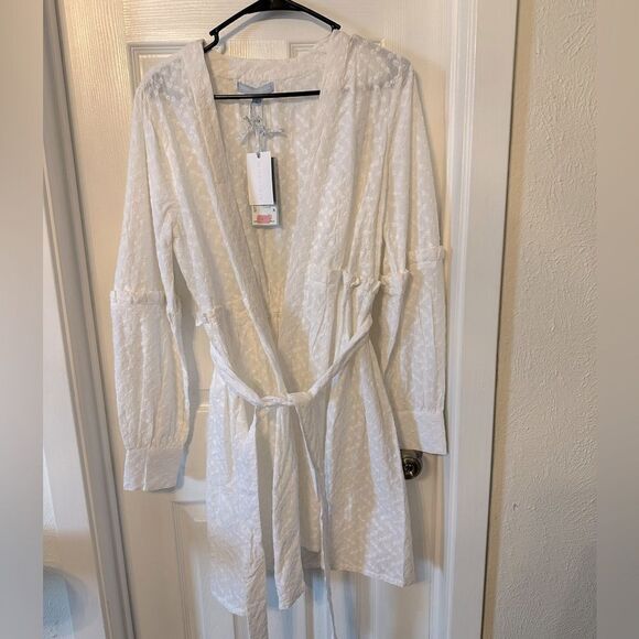 ANTONIO MELANI Other - Antonio Melani x Born on Fifth Harbor Island Swim Wrap Cover-Up White Medium NWT